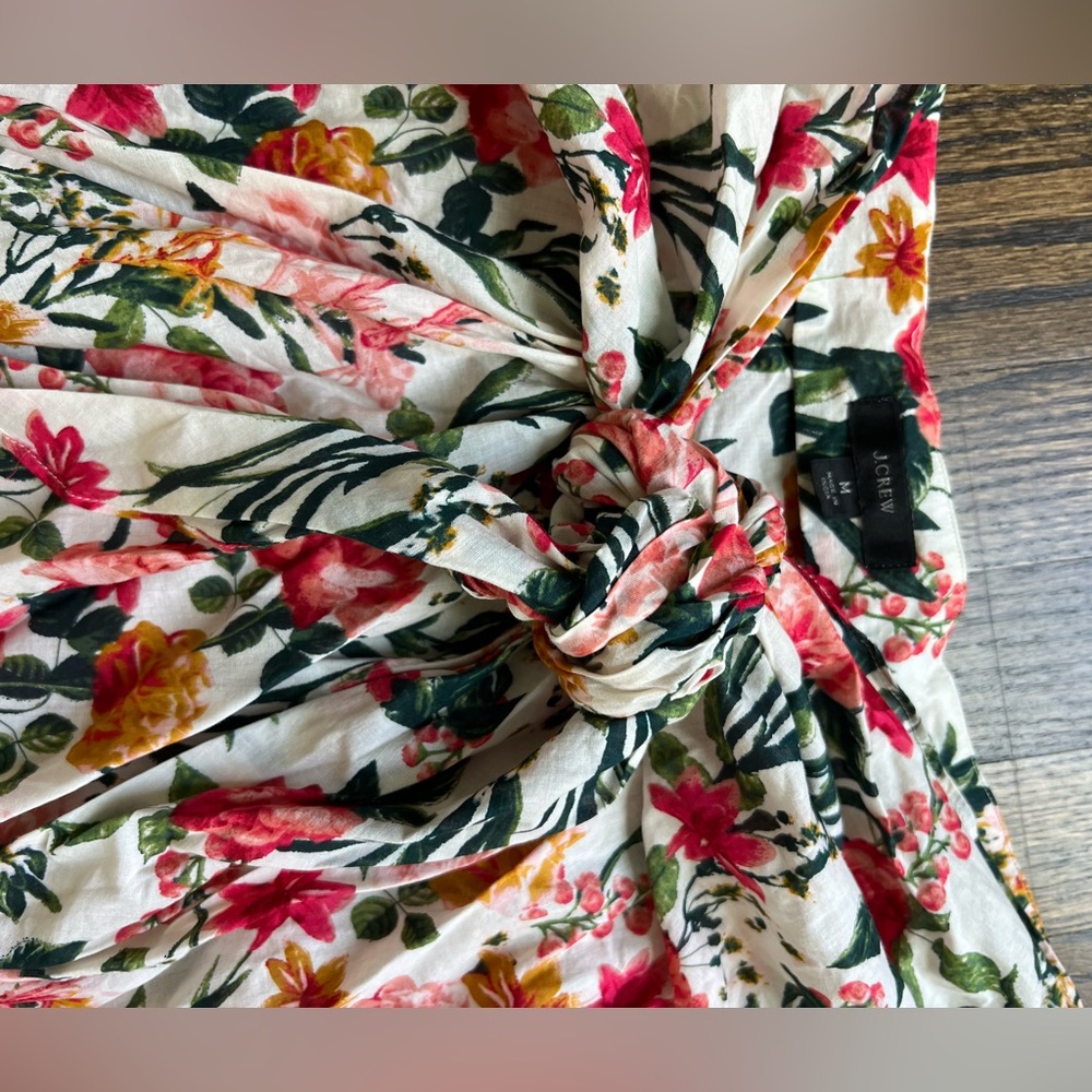 J Crew Knot Bandeau / High Leg Bottom / Sarong in Vintage Floral - Picture 12 of 12
